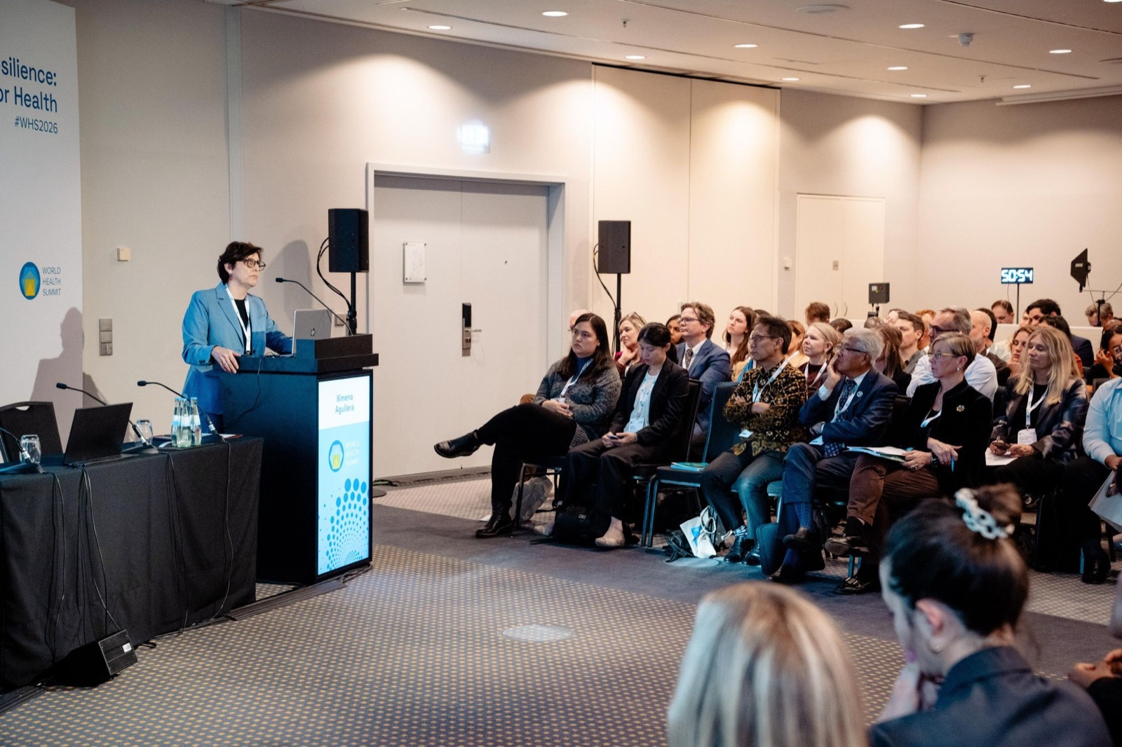 Audience at the World Health Summit in Berlin during the Future Health Scenario Platform session